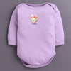 Lavender & White Baby Girls Full Sleeves Cotton Bodysuit / Onesies Pack Of 3