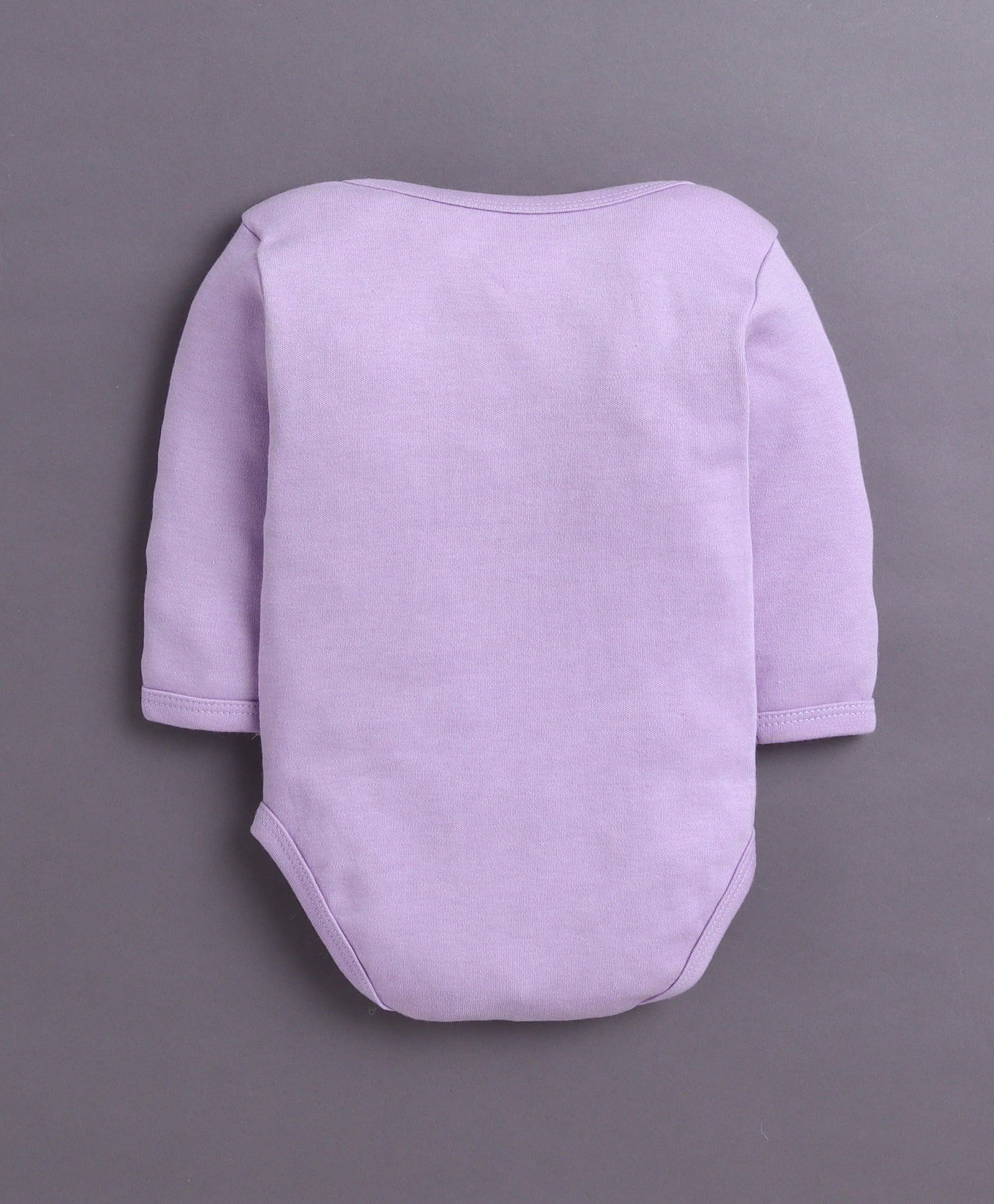 Lavender & White Baby Girls Full Sleeves Cotton Bodysuit / Onesies Pack Of 3
