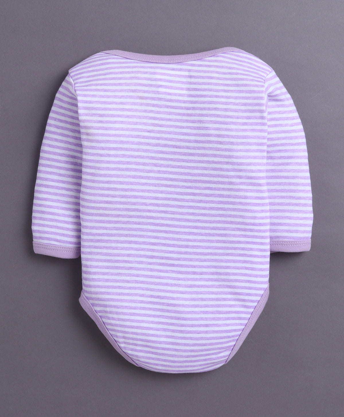 Bumzee Lavender & White Floral Print Bodysuit, Pack of 3, Full Sleeves