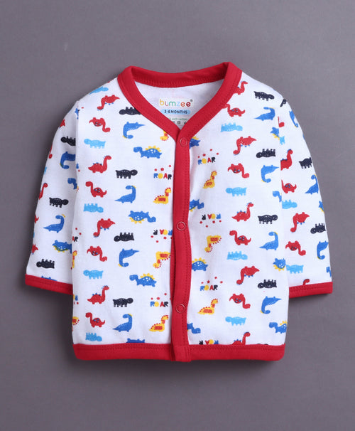 Boys Full Sleeves Jabla Red & White Pack of 3