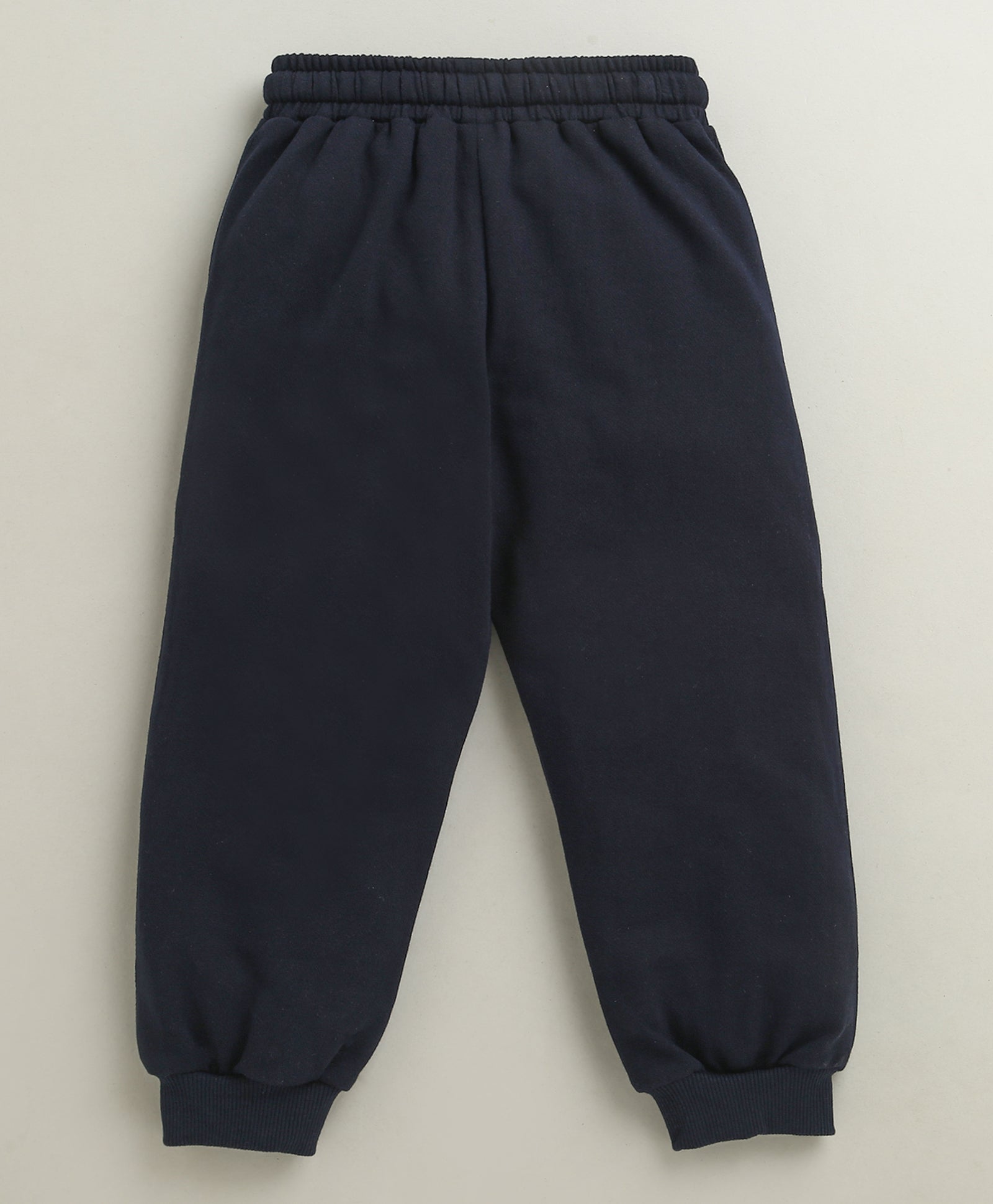 Navy Boys Cotton Full Length Jogger