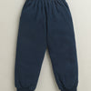 Navy Boys Cotton Full Length Jogger