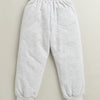 Grey Melange Boys Cotton Full Length Jogger