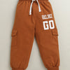 Rust Boys Cotton Full Length Jogger