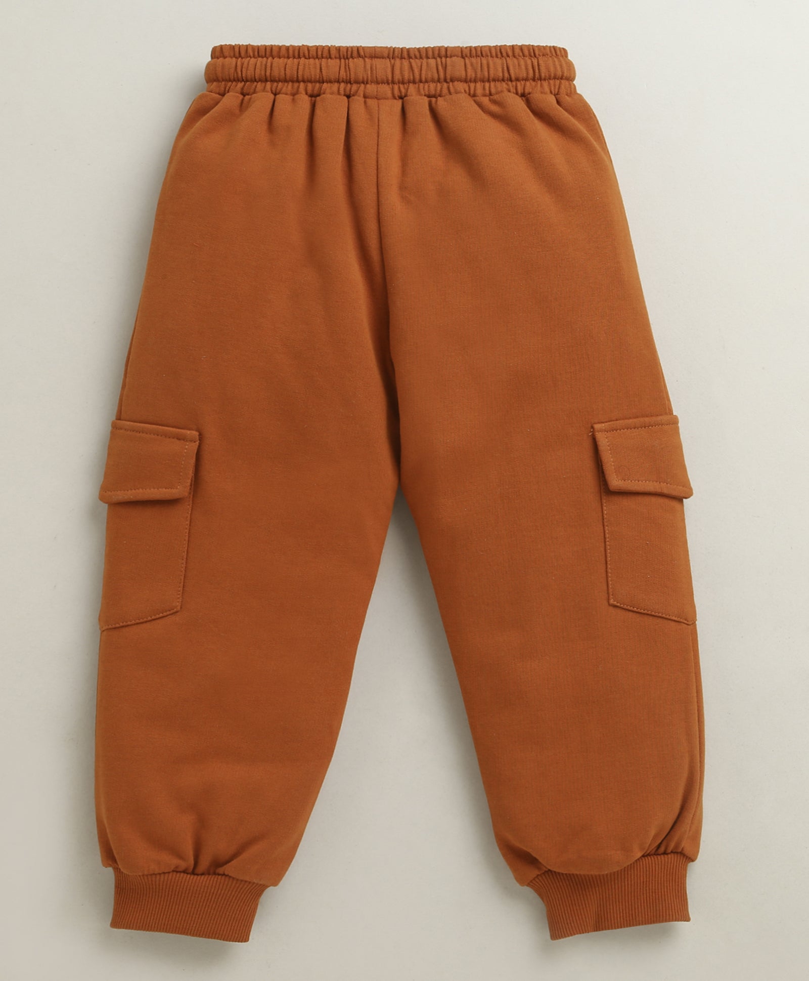 Rust Boys Cotton Full Length Jogger