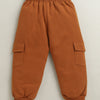 Rust Boys Cotton Full Length Jogger
