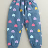 Blue Girls Cotton Jogger