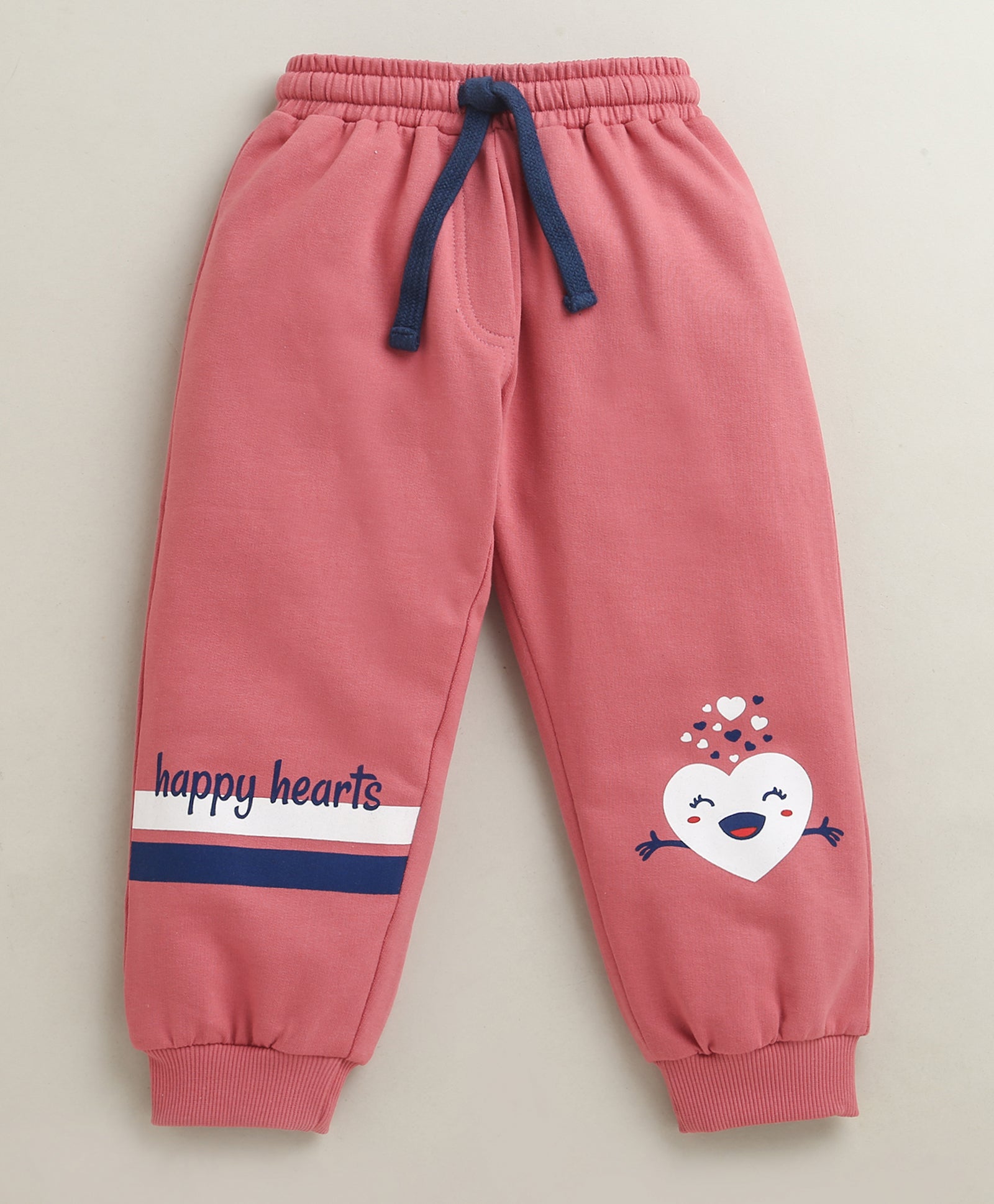 Pink Girls Cotton Jogger