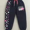 Navy Girls Cotton Jogger