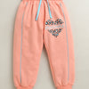 Peach Girls Cotton Jogger