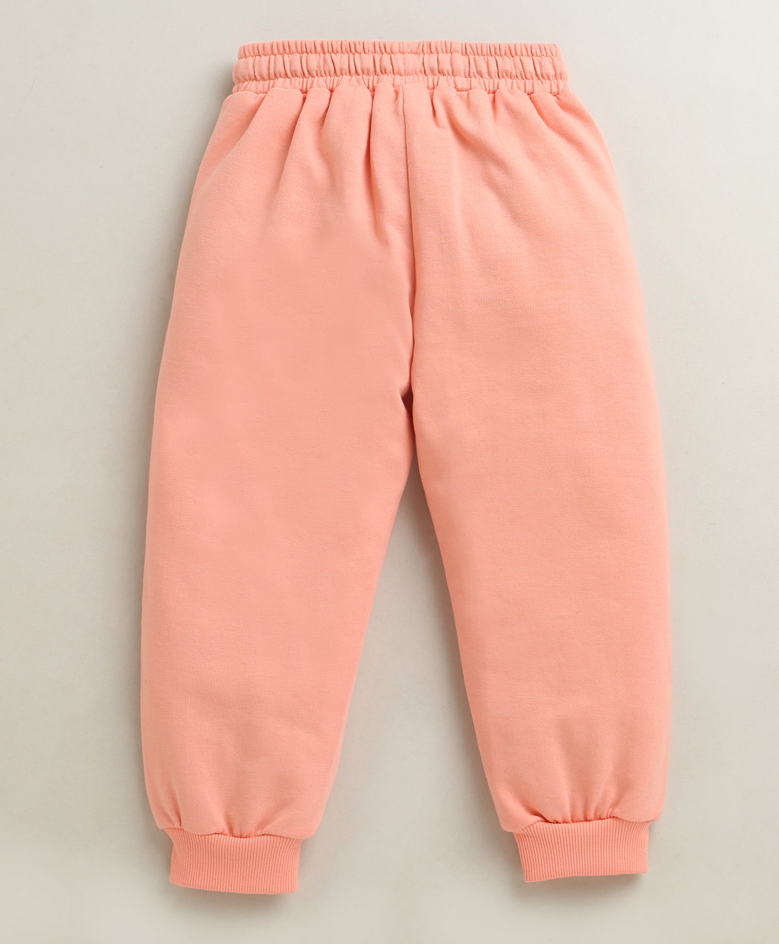 Peach Girls Cotton Jogger