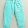 Turquoise Girls Cotton Jogger