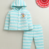 Blue Boys Full Sleeves Polyfill Winter Wear Set