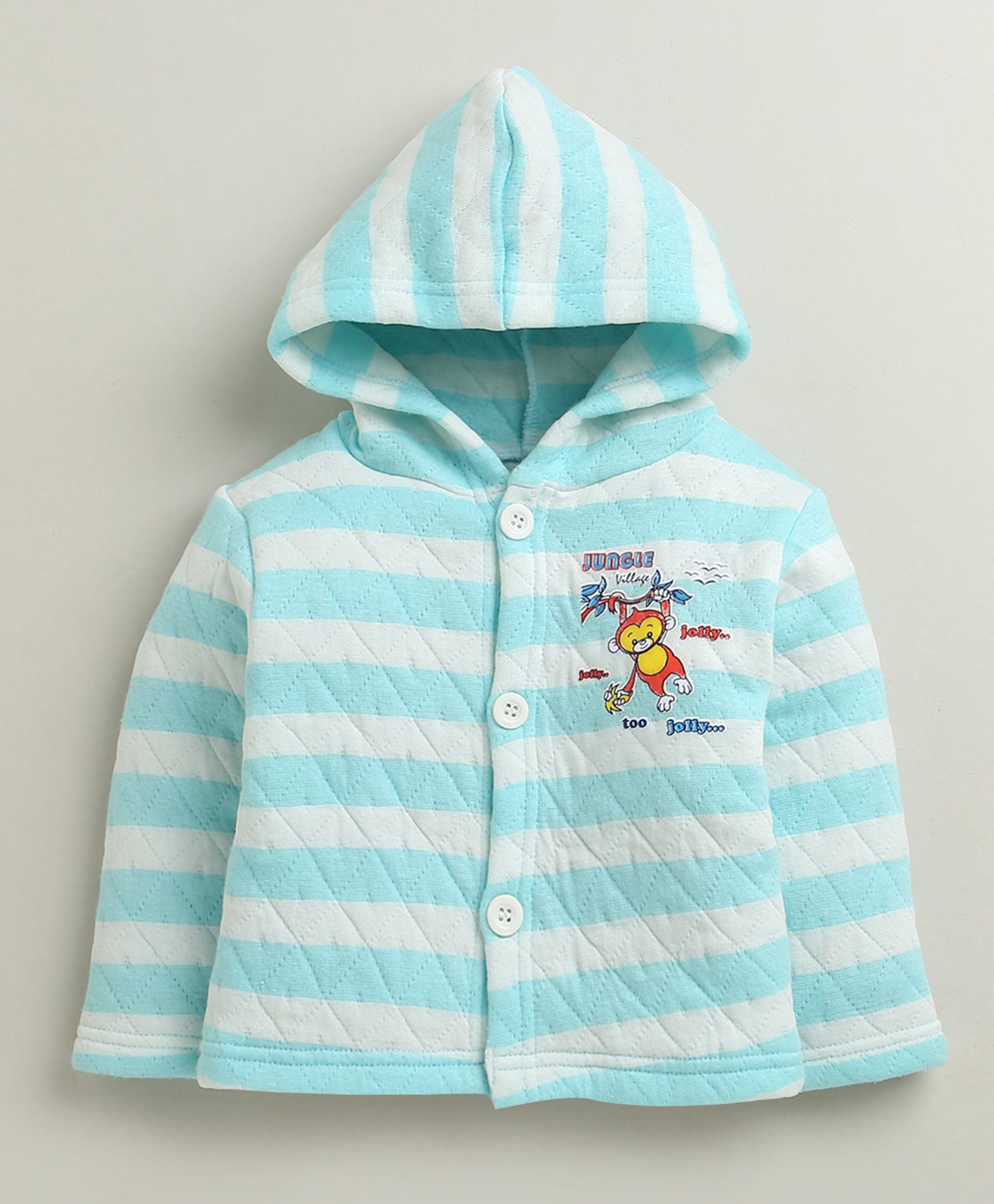 Blue Boys Full Sleeves Polyfill Winter Wear Set