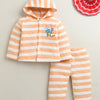 Orange Boys Full Sleeves Polyfill Winter Wear Set