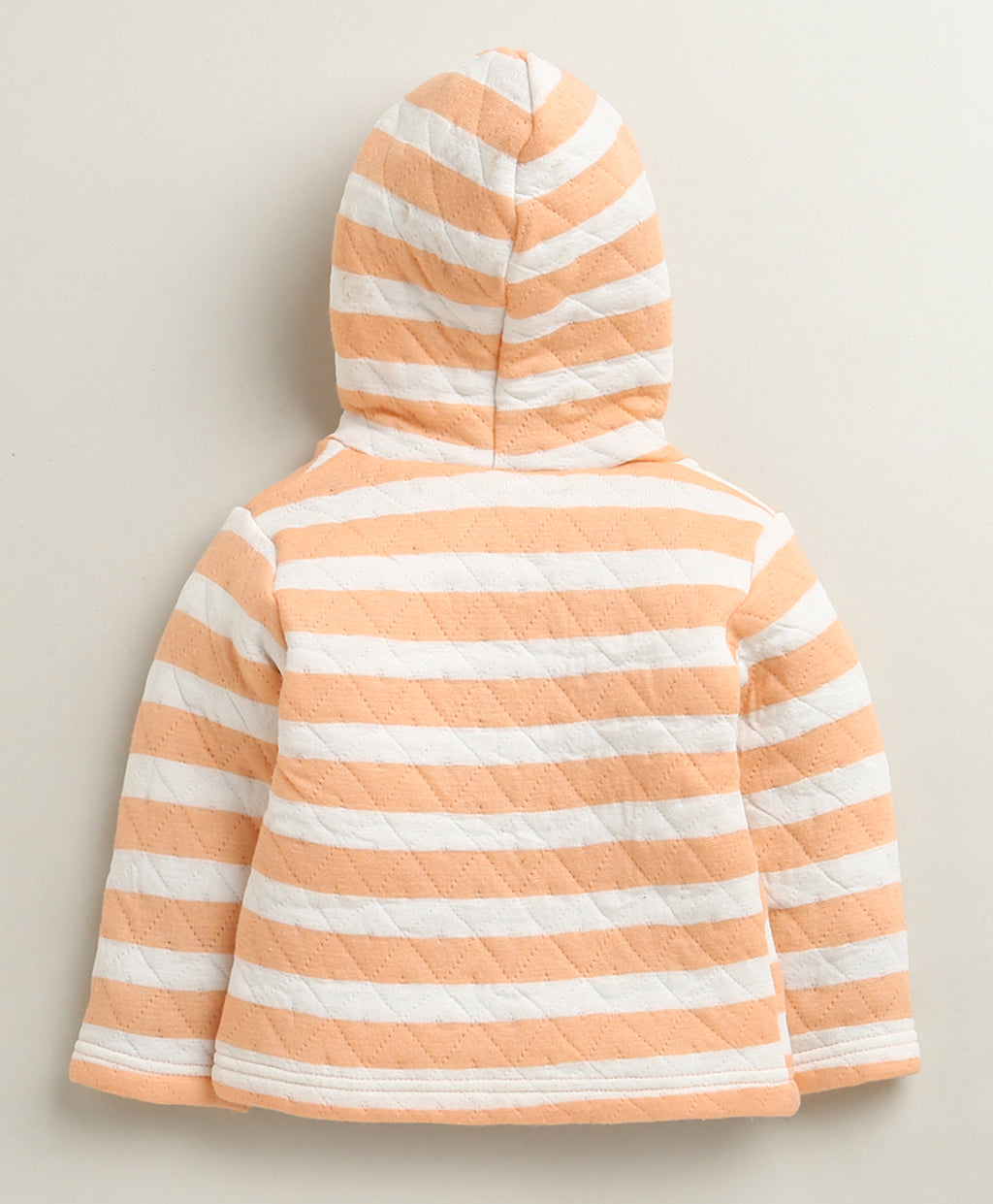 Bumzee Orange Striped Winter Set, Full Sleeves, Padded