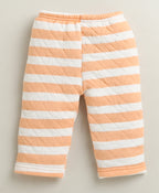 Bumzee Orange Striped Winter Set, Full Sleeves, Padded