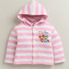 Pink Girls Full Sleeves Polyfill Winter Wear Set