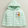 Mint Green Girls Full Sleeves Polyfill Winter Wear Set