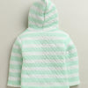 Mint Green Girls Full Sleeves Polyfill Winter Wear Set