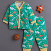 Green Baby Boys Full Sleeves Jabla & Pyjama Set