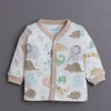 Beige Baby Boys Full Sleeves Jabla & Pyjama Set