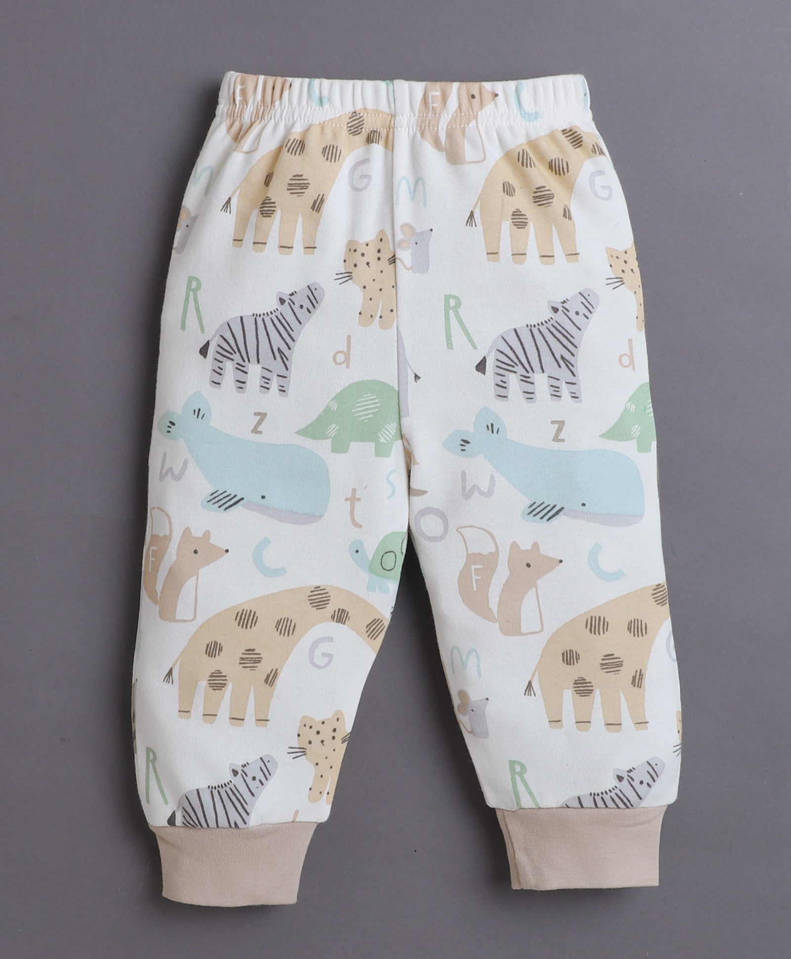 Beige Baby Boys Full Sleeves Jabla & Pyjama Set