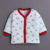 White Baby Boys Full Sleeves Jabla & Pyjama Set