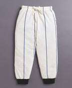 Bumzee Cream Striped T-Shirt & Pyjama Set, Full Sleeves, 100% Cotton