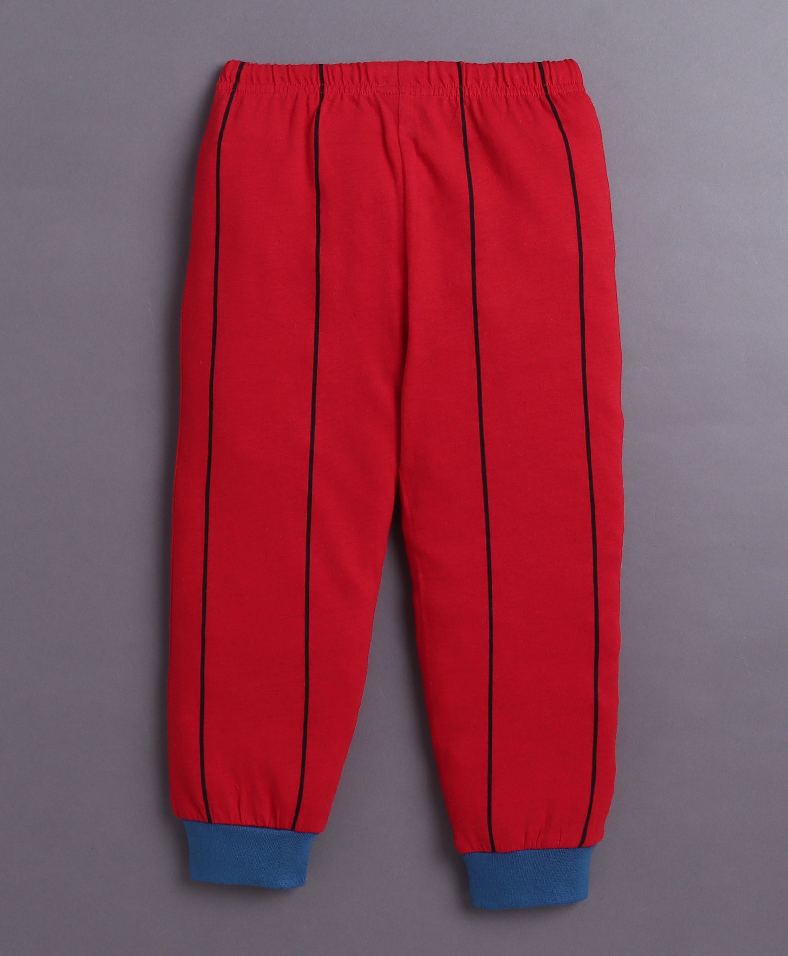 Red Boys Full Sleeves Cotton T-Shirt & Pyjama Set