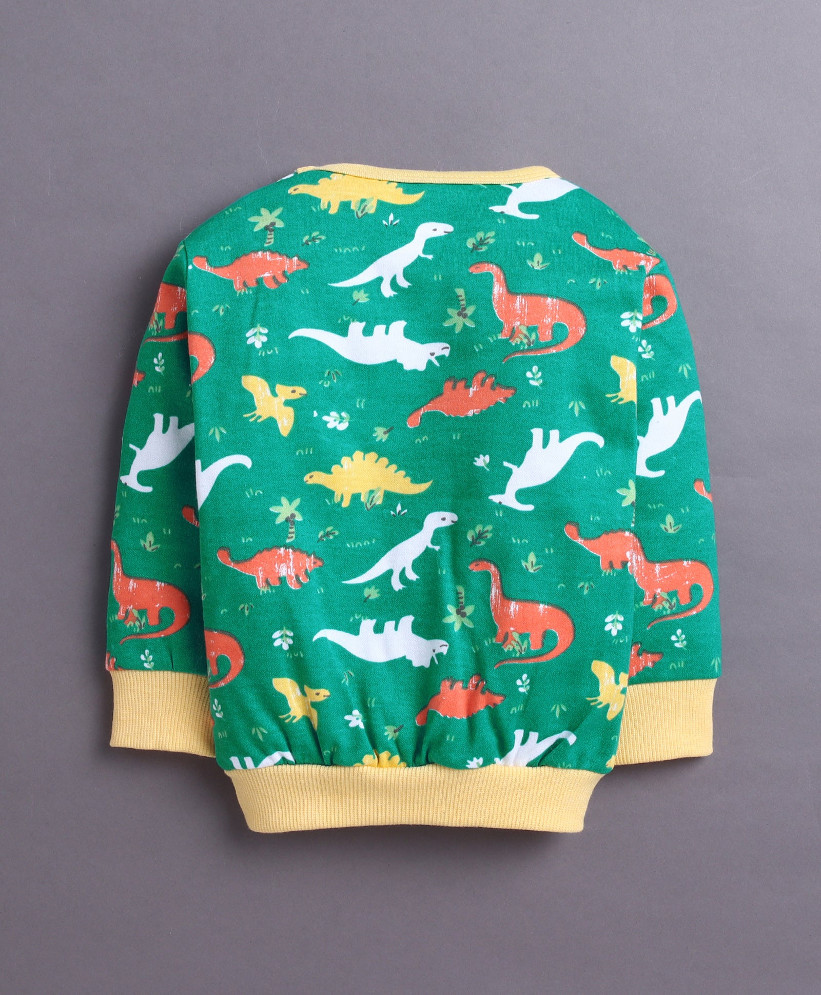 Green Boys Full Sleeves Cotton T-Shirt & Jogger Set