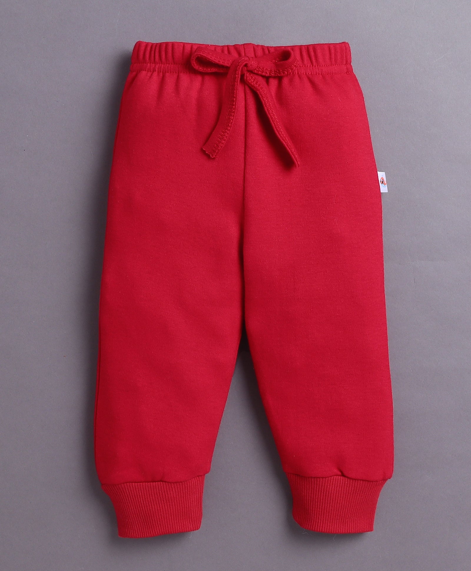 White & Red Boys Full Sleeves Cotton T-Shirt & Jogger Set