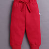 White & Red Boys Full Sleeves Cotton T-Shirt & Jogger Set
