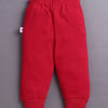 White & Red Boys Full Sleeves Cotton T-Shirt & Jogger Set