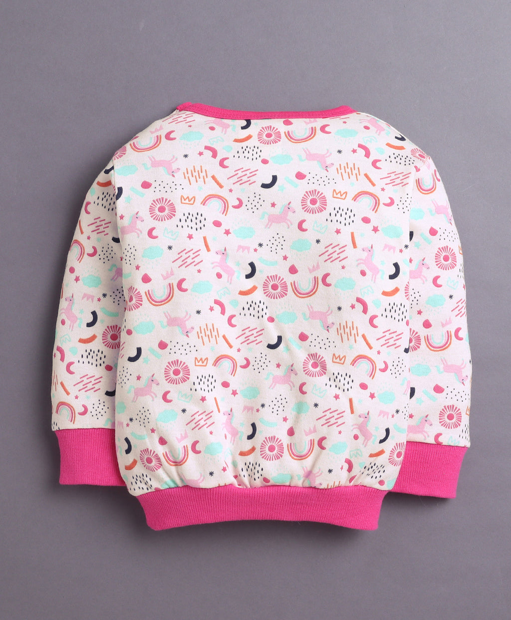Bumzee Baby Pink & Pink Animal Print T-Shirt & Jogger Set, Full Sleeves