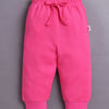 Baby Pink & Pink Girls Full Sleeves Cotton T-Shirt & Jogger Set