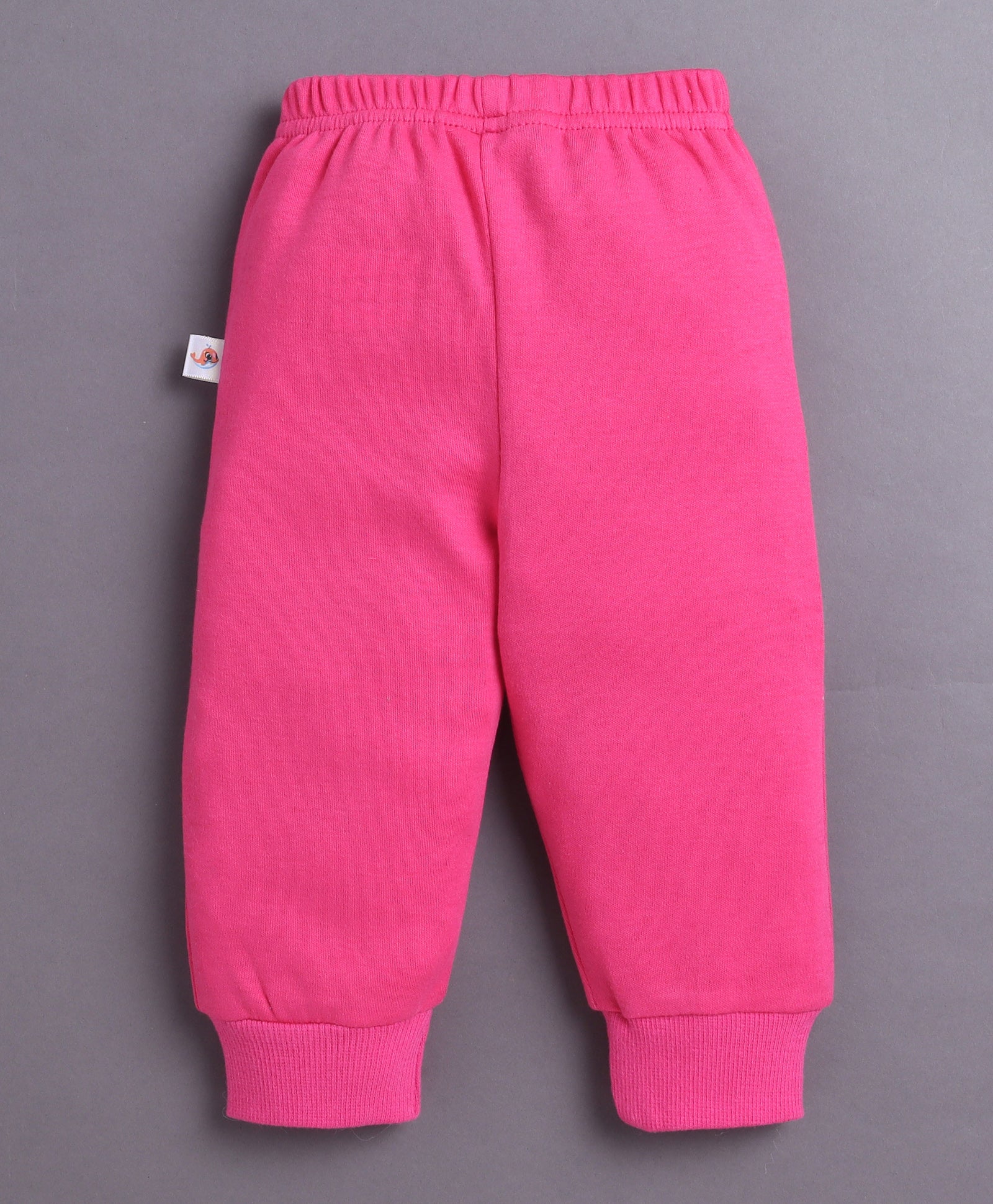 Baby Pink & Pink Girls Full Sleeves Cotton T-Shirt & Jogger Set