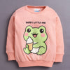 Peach Girls Full Sleeves Cotton T-Shirt & Jogger Set