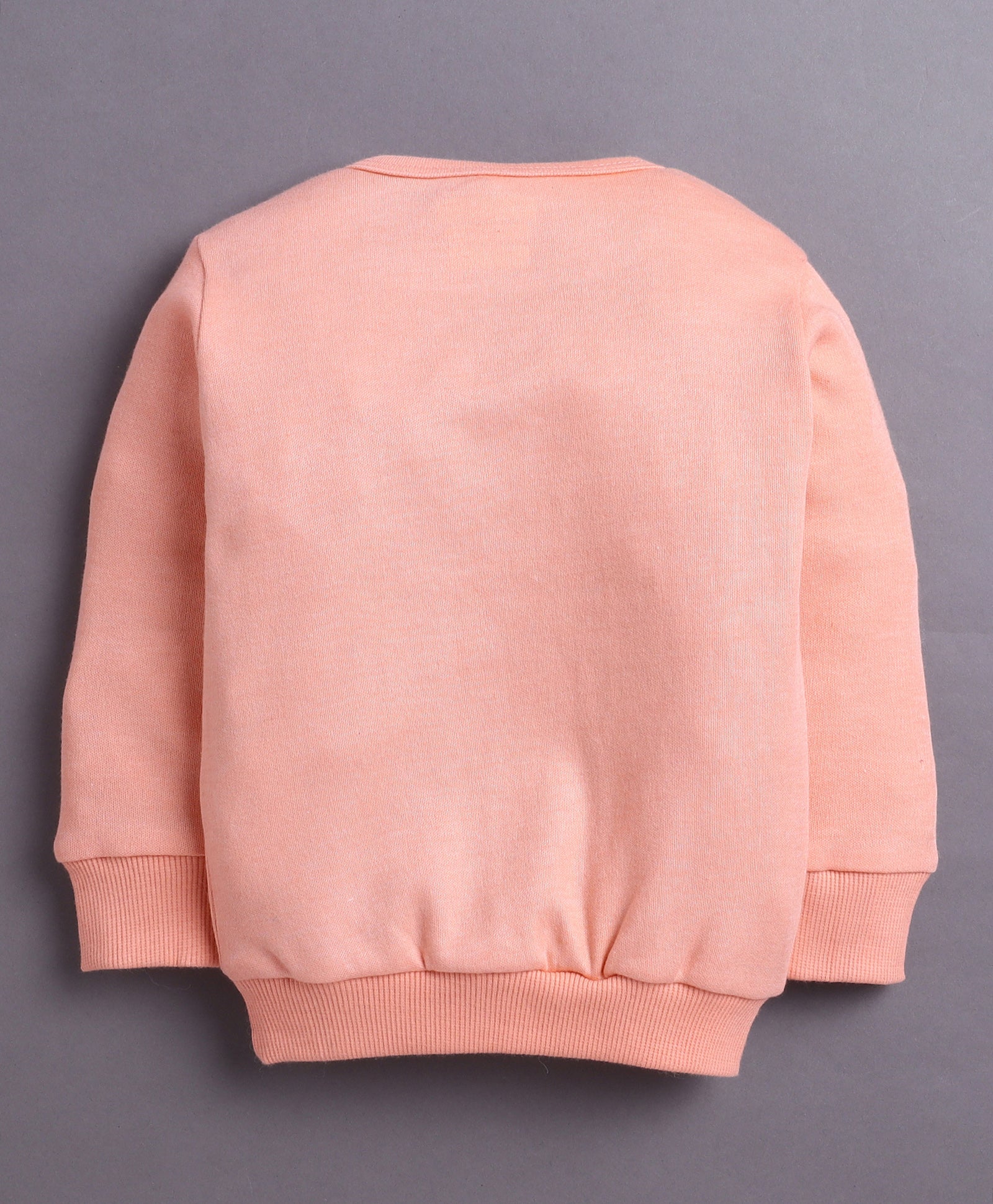 Peach Girls Full Sleeves Cotton T-Shirt & Jogger Set