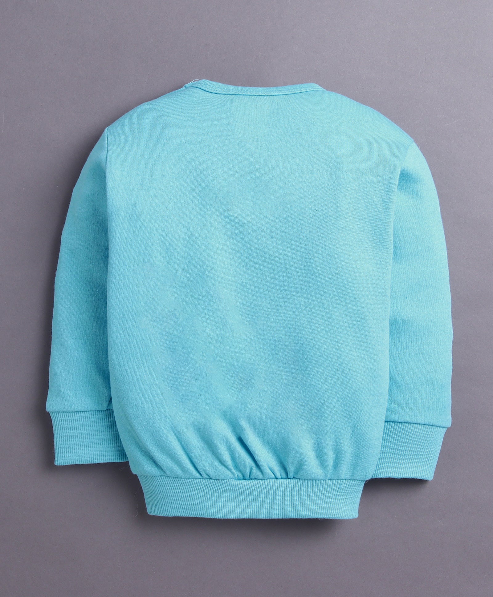 Blue Girls Full Sleeves Cotton T-Shirt & Jogger Set