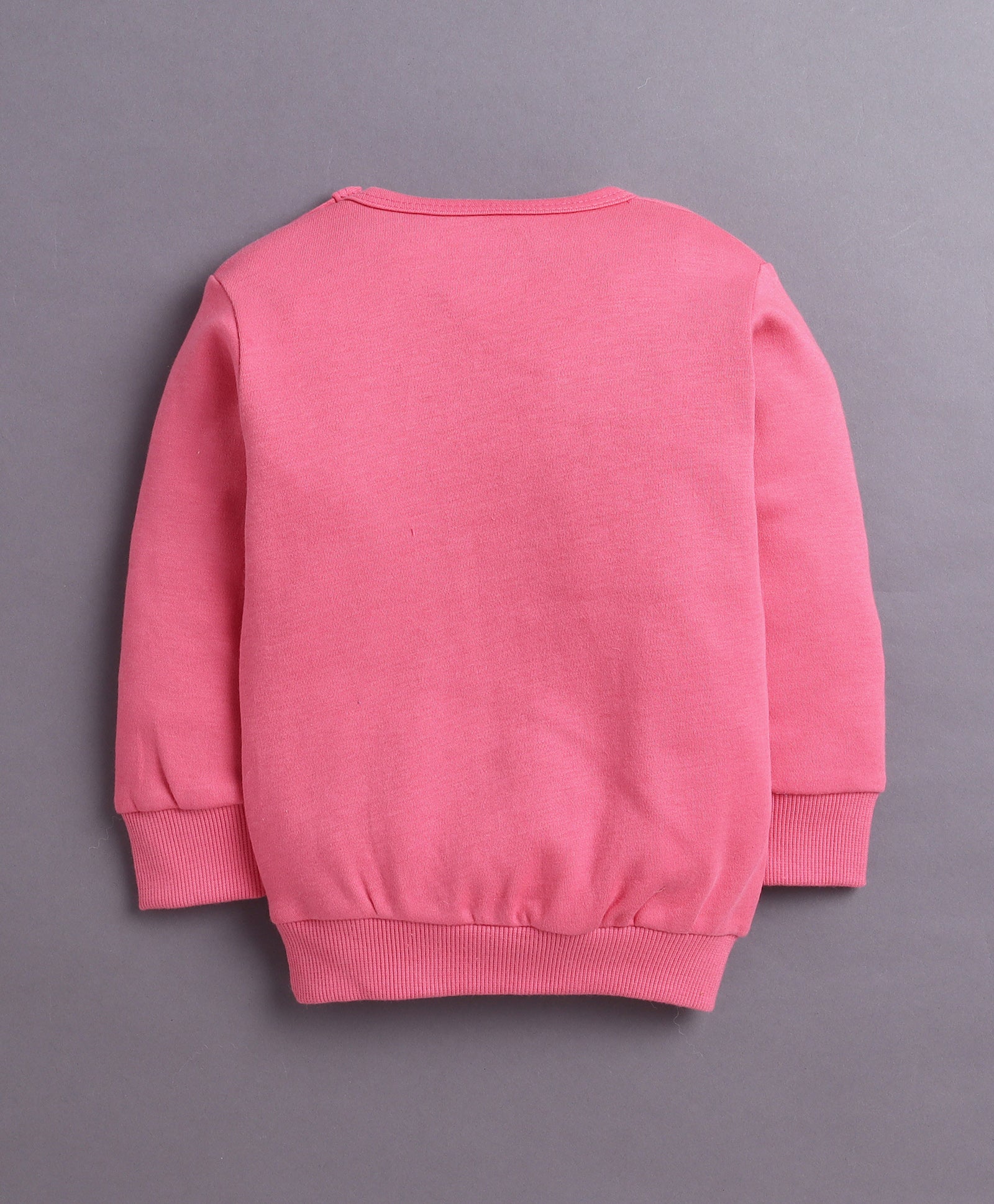 Pink Girls Full Sleeves Cotton T-Shirt & Jogger Set