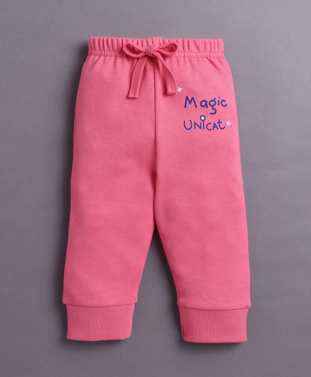 Bumzee Pink Animal Print T-Shirt & Jogger Set, Full Sleeves, 100% Cotton
