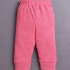 Pink Girls Full Sleeves Cotton T-Shirt & Jogger Set