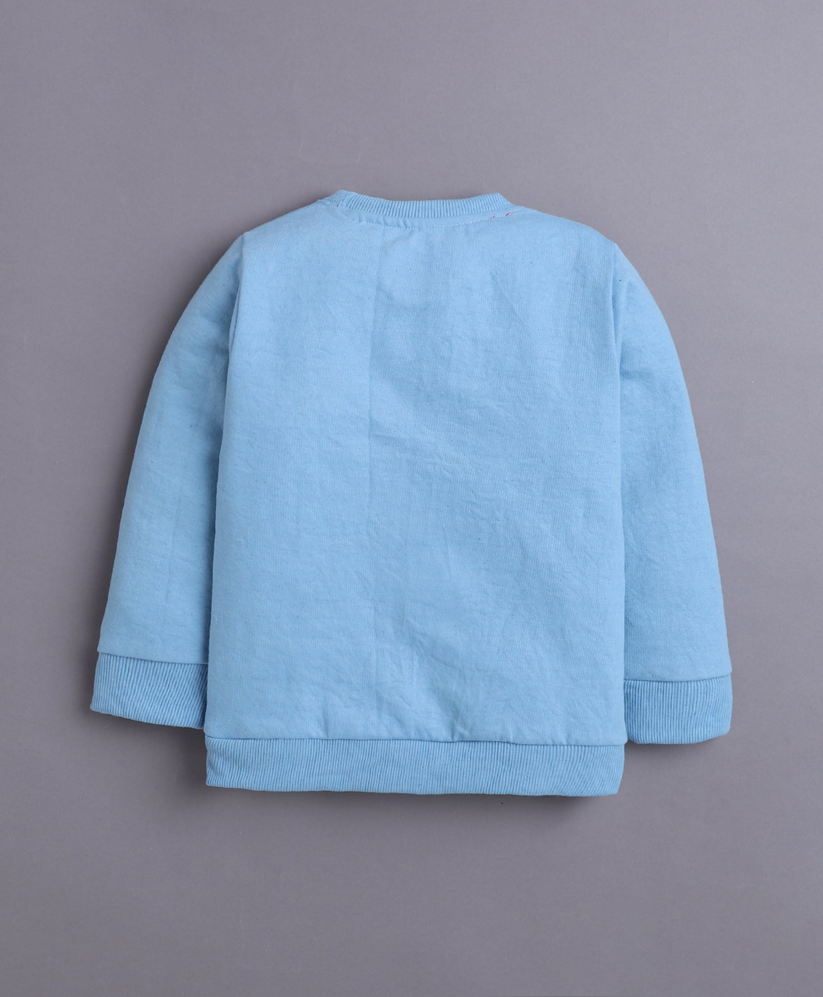 Blue & White Boys Full Sleeves Sweatshirt & Jogger Set