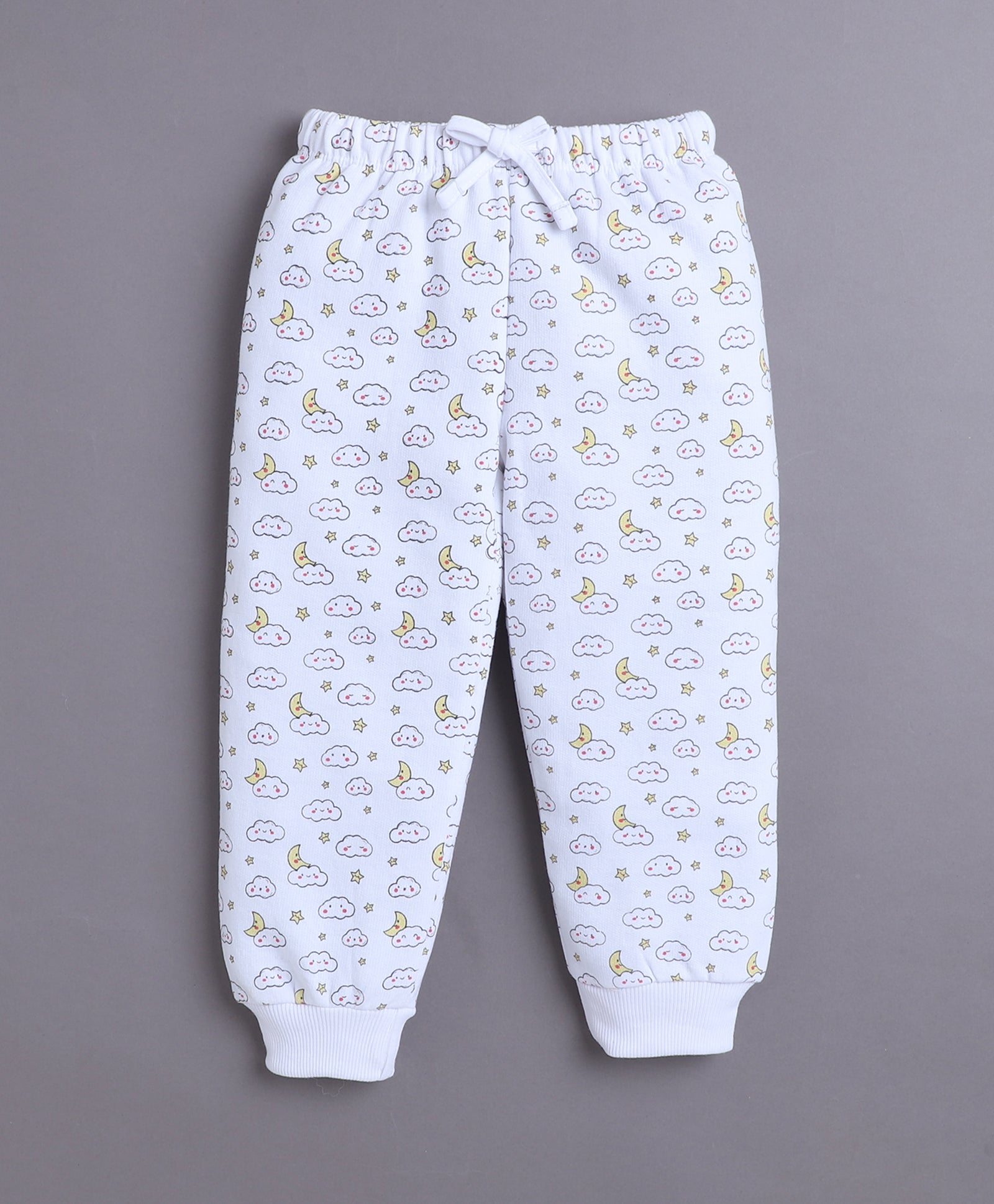 Blue & White Boys Full Sleeves Sweatshirt & Jogger Set