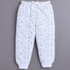 Blue & White Boys Full Sleeves Sweatshirt & Jogger Set