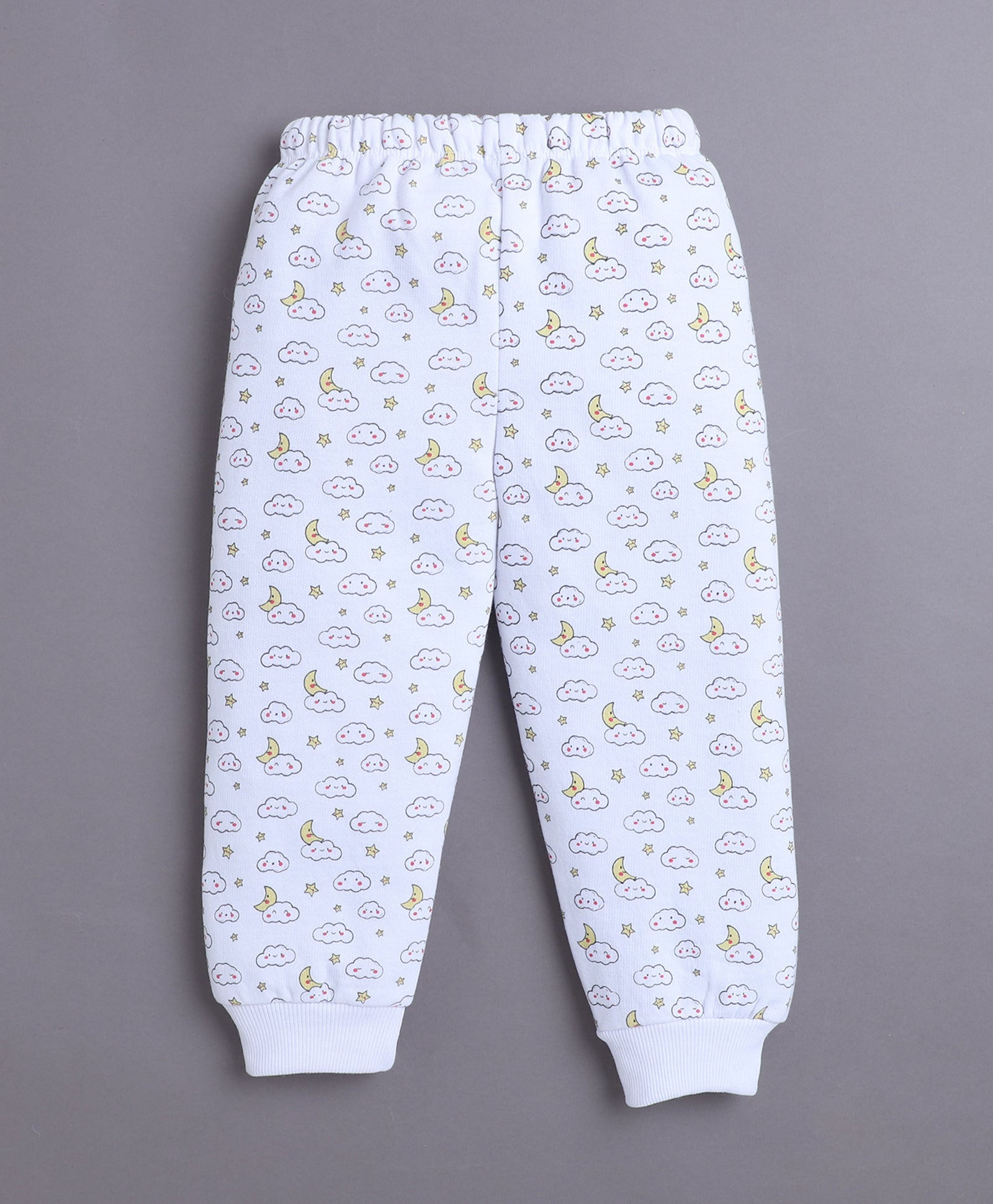 Blue & White Boys Full Sleeves Sweatshirt & Jogger Set