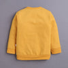 Mustard & Brown Boys Full Sleeves Sweatshirt & Jogger Set