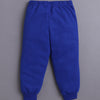 White & Blue Boys Full Sleeves Sweatshirt & Jogger Set