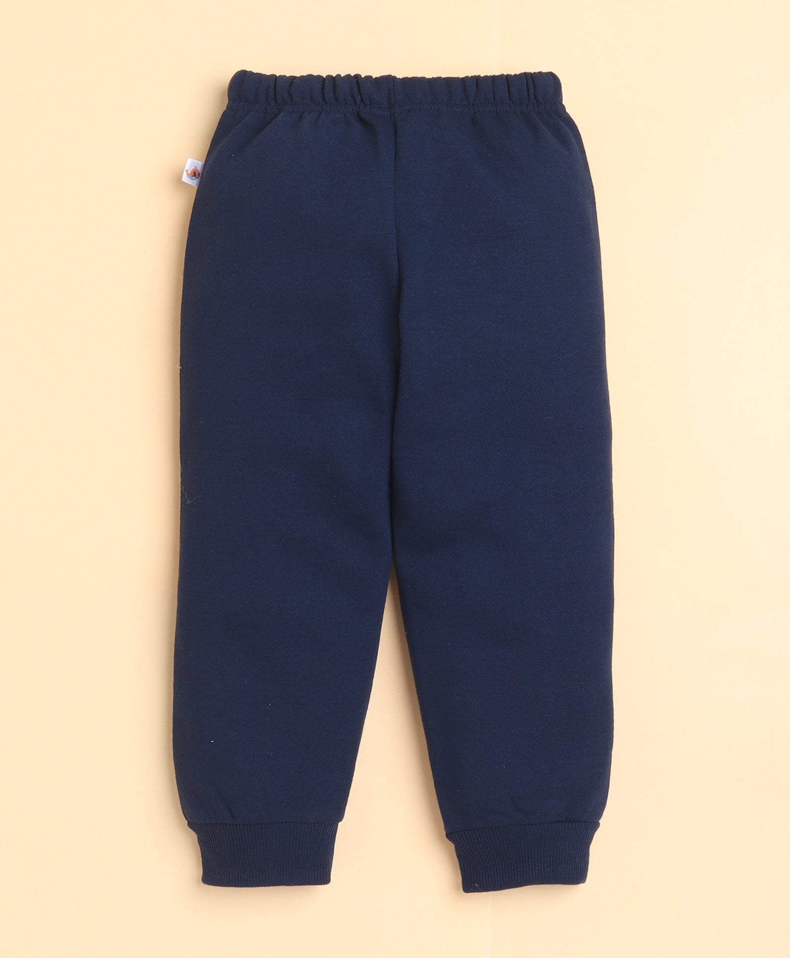 Green & Navy Girls Full Sleeves Sweatshirt & Jogger Set